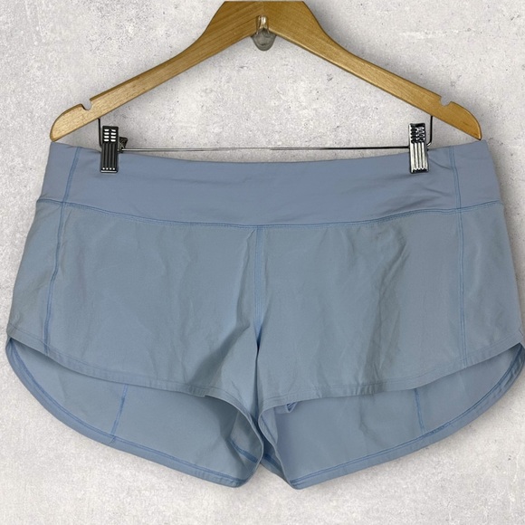 Lululemon Speed Up Shorts Light Blue Size 12 Regular 2020 Style W7AO6R Running - Picture 2 of 11